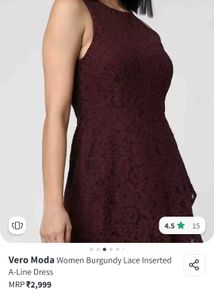 Burgundy Lace Dress