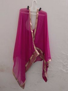 Pink Embellished Dupatta