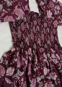 Deklook Women Printed Flared Midi