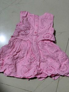 Pink Frock 3-6months