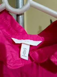 Pink Long Sleeve Button-Down Shirt