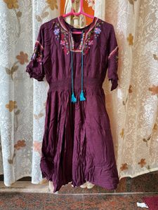 Boho Embroidered Dress