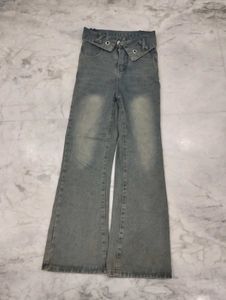 Vintage Y2k Bow Shaped Waist Highwaist Jeans