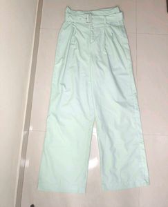Mint Green Wide Leg Trousers