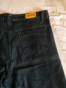 Wide Leg Black Jeans