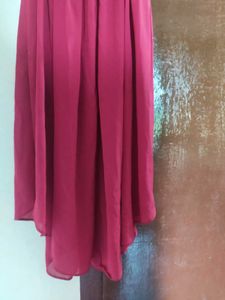 Elegant Maroon Midi Dress