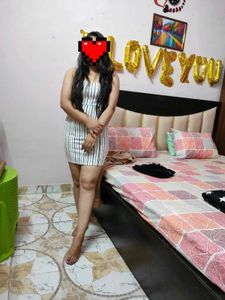 Stiped Lining Bodycon Dress