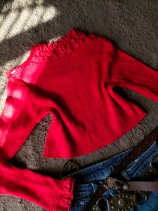 Red Knit Sweater