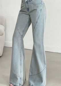 Flared Light Wash Denim Jeans