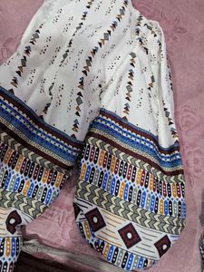 Patterned White Shirt
