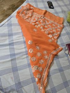 lucknowi Chikankari with hand work gotta Patti