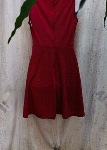 I. Red Fit &amp; Flare Dress