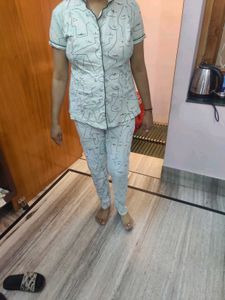 Pure Cotton Night Suit For Women Nd Girl