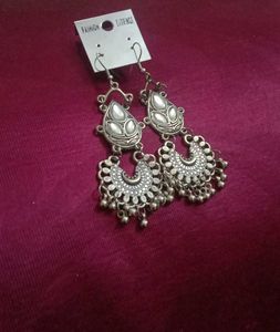 Silver-tone Dangle Earrings