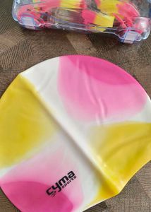 Swimming Cap &amp; Goggles