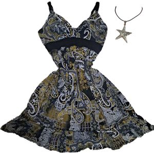 Y2k Paisley Print Dress