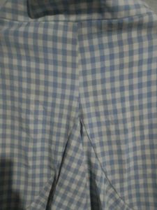 Gingham Ruffle Hem Skirt