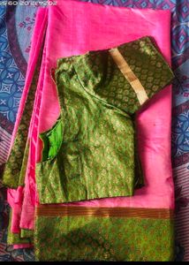 Beautiful Sana Silk Saree With Stitched Blouse