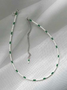 Beaded Green Necklace