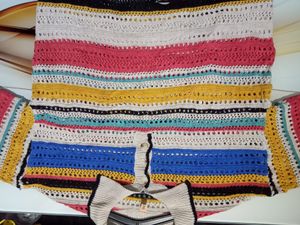 Striped Knit Polo Shirt