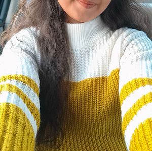 Stylish Color Block Sweater