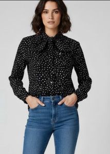 Polka Dot Bow Top