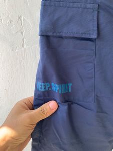 Blue Cargo Pants