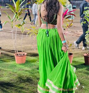 Green Embellished Blouse