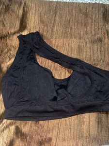 One Shoulder Paded Bra