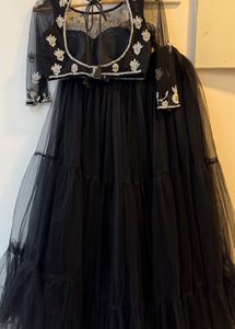 Black Embroidered Lehenga Choli