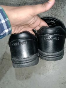 Campus Black School Shoes UK 6 size