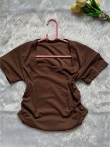Brown Crop Tops