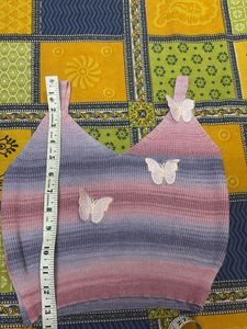 Cute Butterfly Crop Top