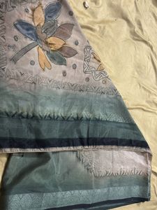 Sequin Border Silk Saree With blouse
