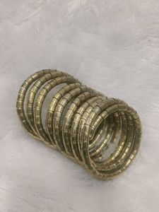 Gold Tone Bangle Set