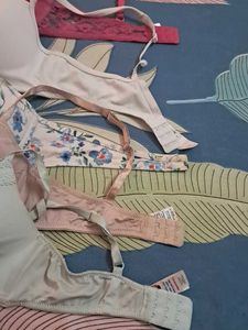 Combo Of  Five Imported Fabric Bra