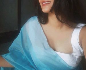 Elegant Blue Cotton Saree