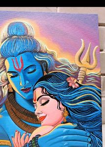 Shiva Parvati Artwork Painting