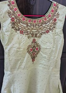 Embroidered gown