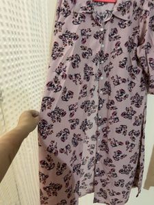 Magenta Collared Kurti