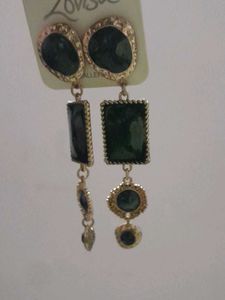 Bottal Green Hangung Earings