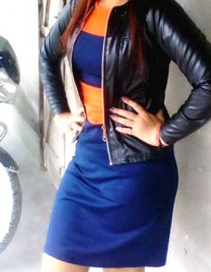 Color Block Midi Dress👗