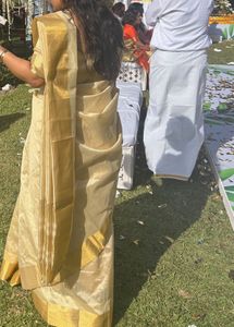 Elegant Gold Tone Saree