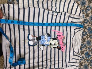 Minnie Mouse Striped Tee for 4-6 years girl