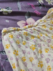 Yellow Animal Print Cotton Long Pants |Daily&amp; Nigh