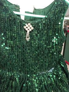 Party Wear Sequence Frock Today Offer Reduced