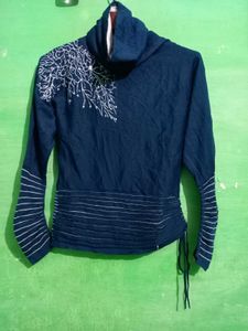 Designer Stretchable Semi Winter Top