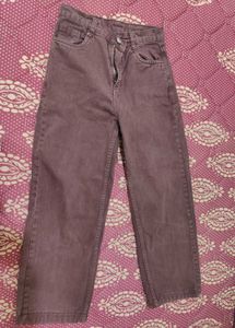 Brown Straight Leg Jeans