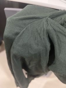 Green Elastic  Pants For woman