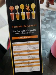 Portable Rechargeable Juice Blender